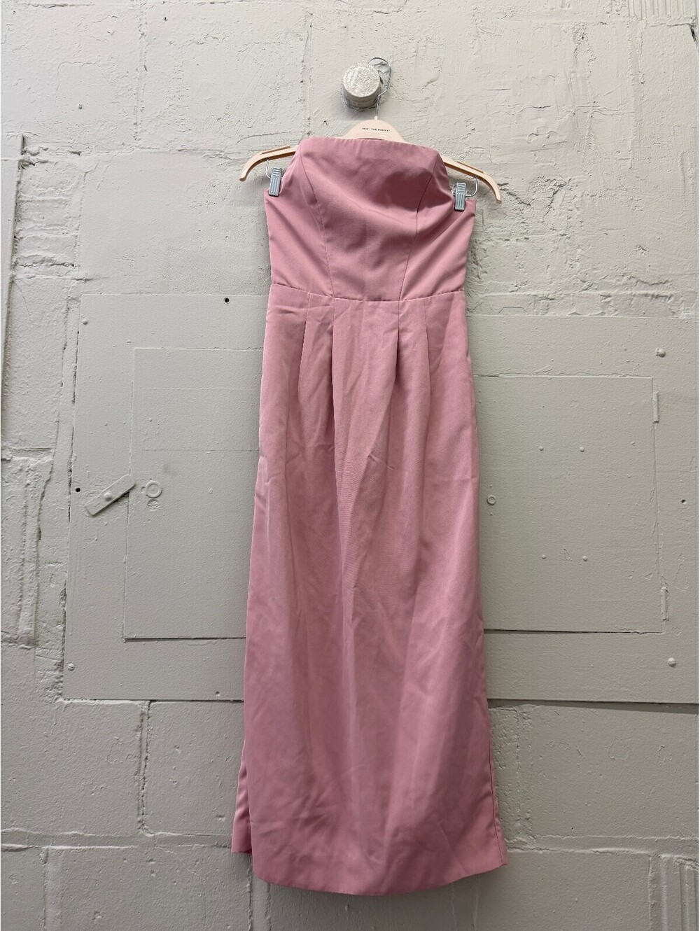 Mestiza New York Strapless Pink Formal strapless column Lorena Gown wedding